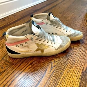 Golden Goose Mid Star Ltd Leather Sneakers